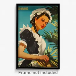 Mexican Movie Poster - Girl Feeling Worthy, Orderly Maid (Mexico Film Art Print)