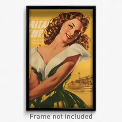 Brazilian Movie Poster - Woman Feeling Sentimentality, Triangular Sash (Print)