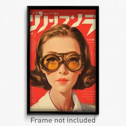 Thai Movie Poster - Woman Feeling Amazement, Scientific Aviator Sunglasses