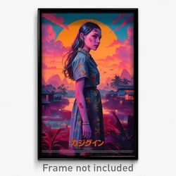 Thai Movie Poster - Distant County (Thailand Psychedelic Art Retro Film Print)