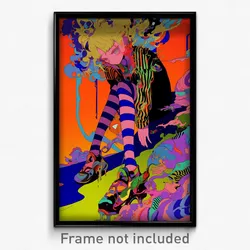 Anime Art Poster - Boy Feeling Scorn Wearing Idealistic Ribbed Legwear (Print)