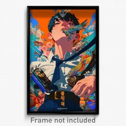 Korean Movie Poster - Boy Feeling Strong, Old Blue Footwear (Korea Art Print)