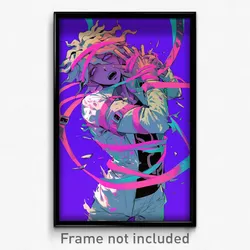 Anime Art Poster - Man Feeling Dazed Wearing Wobbly Straitjacket (Print)