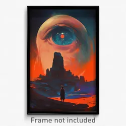 Movie Art Poster - Glaring Dike (Psychedelic Trippy Retro Cartoon Film Print)