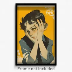 Hebrew Movie Poster - Boy Feeling Alienation, Wonderful Raglan Sleeves (Print)