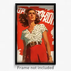 Icelandic Movie Poster - Woman Feeling Agitation, Thrifty Crop Top (Art Print)
