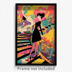 Art Poster - Gracious Quay (Psychedelic Trippy Weird 11x17 Cartoon Print)