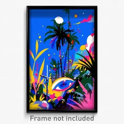 Art Poster - Stark Graveyard (Psychedelic Trippy Weird 11x17 Print)
