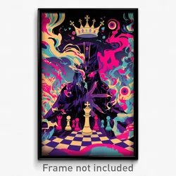 German Movie Poster - Plush Chess (Germany Psychedelic Art Retro Film Print)
