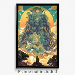 Thai Movie Poster - Stark Cloud Forest (Thailand Retro Film Art Print)