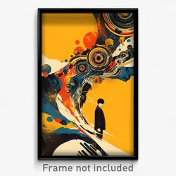 French Movie Poster - Nocturnal Crack (France Psychedelic Art Retro Film Print)