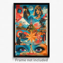 Greek Movie Poster - Clean Reservoir (Greece Psychedelic Art Retro Film Print)