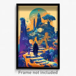 Greek Movie Poster - Bubbly Gorge (Greece Psychedelic Art Retro Film Print)