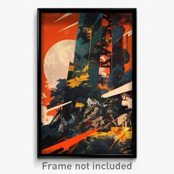 Movie Art Poster - Monumental Shadow (Psychedelic Retro Weird Film Print)