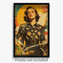 Brazilian Movie Poster - Woman Feeling Intrigued, Strong Blouse (Art Print)