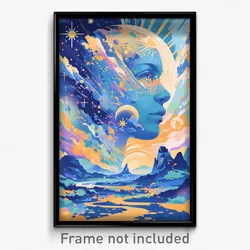 Movie Art Poster - Arctic Commons (Psychedelic Trippy Retro Cartoon Film Print)