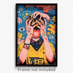 Greek Movie Poster - Boy Feeling Insecurity, Adorable Edgy (Greece Art Print)