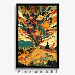 Spanish Movie Poster - Worldly State (Spain Psychedelic Art Retro Film Print)