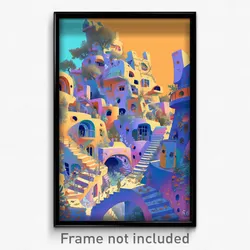Art Poster - Novel Academy (Psychedelic Trippy Weird 11x17 Print)