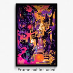 Spanish Movie Poster - Mellow Alley (Spain Psychedelic Art Retro Film Print)
