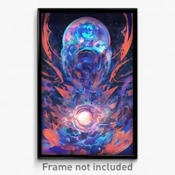 Movie Art Poster - Metallic Realm (Psychedelic Trippy Retro Cartoon Film Print)