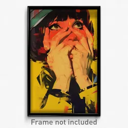 Spanish Movie Poster - Girl Feeling Disbelief, Immaterial Fedora (Art Print)