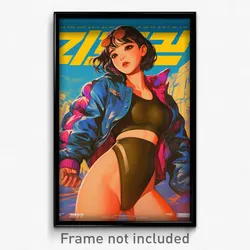 Korean Movie Poster - Girl Feeling Stubborn, Classic Ribbed Leotard (Art Print)