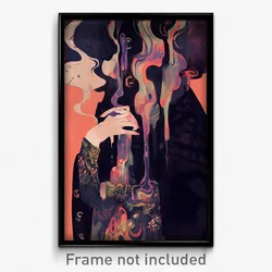 Art Poster - Damp Pipes (Psychedelic Trippy Weird 11x17 Cartoon Print)