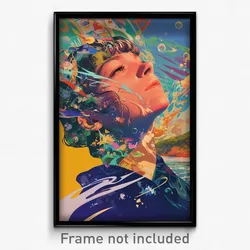 Spanish Movie Poster - Glass Sands (Spain Psychedelic Art Retro Film Print)