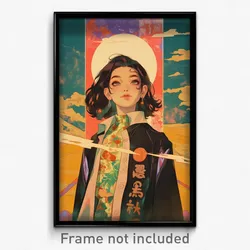 Vietnamese Movie Poster - Girl Feeling Gratitude, Black And White Grocery Bag