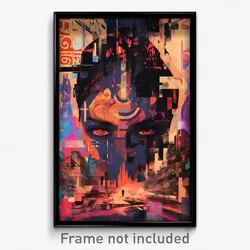 Bollywood Movie Poster - Glitchy Intersection (India Retro Hindi Film Art Print)