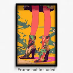 Icelandic Movie Poster - Girl Feeling Embarrassment, Expensive High Heels