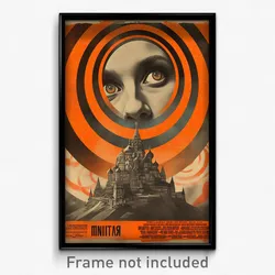 Russian Movie Poster - Puny Abbey (Russia Psychedelic Art Retro Film Print)