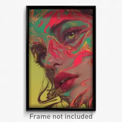 Bollywood Movie Poster - Glass Scar (India Retro Hindi Film Art Print)