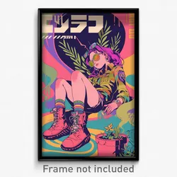 Hebrew Movie Poster - Woman Feeling Bored, Burly Pink Dress (Israel Art Print)