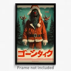 Icelandic Movie Poster - Man Feeling Fascination, Original Santa (Art Print)