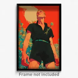 Icelandic Movie Poster - Man Feeling Expectancy, Elegant Short Jumpsuit (Print)