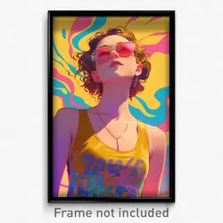 French Movie Poster - Girl Feeling Thankful, Valuable Tank Top (Art Print)