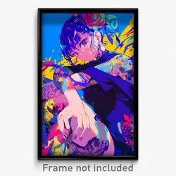 Anime Art Poster - Man Feeling Bitter Sweetness Wearing Active Lace (Print)
