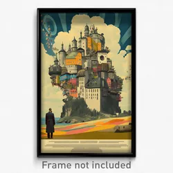 German Movie Poster - Vast Chateau (Germany Psychedelic Art Retro Film Print)