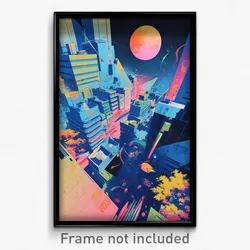 Movie Art Poster - Important French City (Psychedelic Retro Weird Film Print)