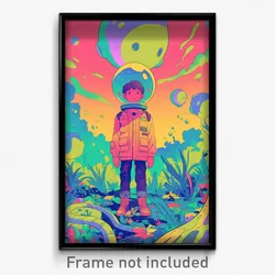Movie Art Poster - Cute Belvedere (Psychedelic Trippy Retro Cartoon Film Print)