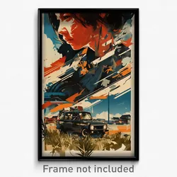 Vietnamese Movie Poster - Rusty Trail (Vietnam Psychedelic Art Retro Film Print)