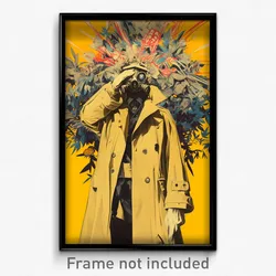 German Movie Poster - Man Feeling Love, Immaculate Yellow Coat (Art Print)