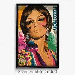 Mexican Movie Poster - Woman Feeling Politeness, Large Multicolored Bodysuit