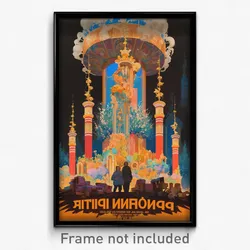 Russian Movie Poster - Bustling Colonnade (Russia Retro Film Art Print)
