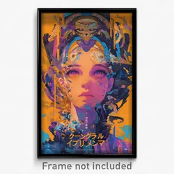 Spanish Movie Poster - Abandoned Shadow (Spain Psychedelic Art Retro Film Print)