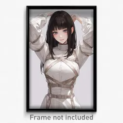 Anime Art Poster - Woman Feeling Impatient, Acclaimed Straitjacket (Print)
