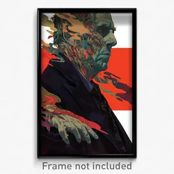 Russian Movie Poster - Glitch Art Pit (Russia Psychedelic Art Retro Film Print)
