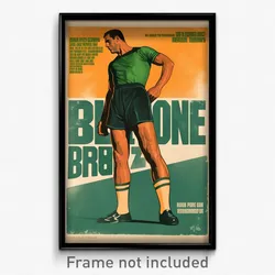 Brazilian Movie Poster - Man Feeling Disbelief, Warm Bike Shorts (Art Print)